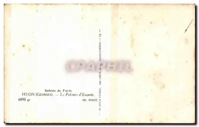 Plotone di scorta — cavalieri in uniforme — Hyon (Georges) — n° 6890 — Verso