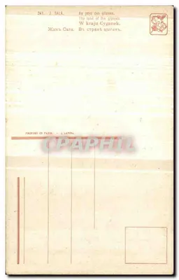 No país dos ciganos — J. Sala — Imprimerie L. Lapina, Paris — Verso