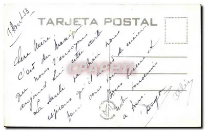 Hotel Riviera i jego plaża w Ensenadzie, B.C. Mex. — wydawca MF, nr 12 — Rewers