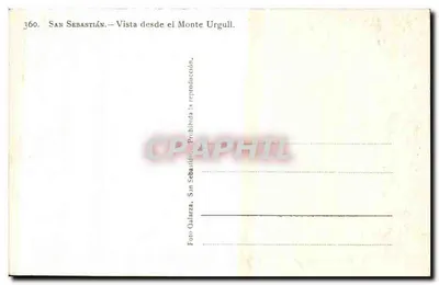 San Sebastián — Uitzicht vanaf de Monte Urgull — Foto Galarza — Achterkant