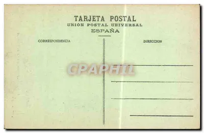Fuenterrabia - Calle de Pampinot — 'La Española' — Unión Postal Universal España — Reverso