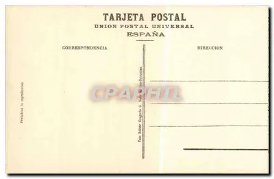 San Sebastián - Calle de Hernani — widok placu z tramwajem i monumentem — Wydawca G. Galar — n° III — Rewers