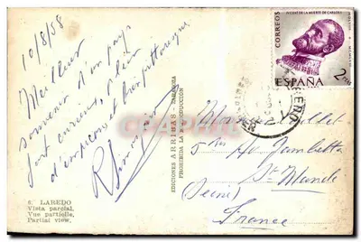 Laredo — Vista parcial — Edições Arribas, n°6 — Verso