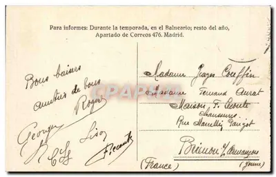 Panticoso — Panoramic view — Publisher unknown, no. 6 — Back