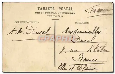 Fuenterrabia - Calle Mayor — Tiburcio Berrotaran — editor Tiburcio Berrotaran, número de série não visível — Verso