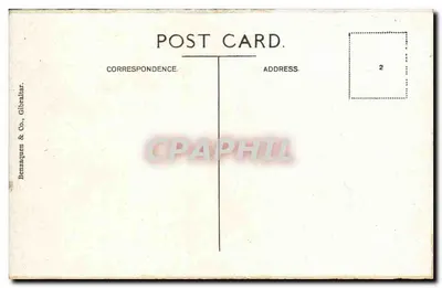 Gibraltar — Entrada da cidade — Benzaraquen & Co., Gibraltar — Verso