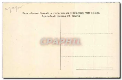 El Ibón i Balneario — seria 10 — wydawca nieznany — Rewers
