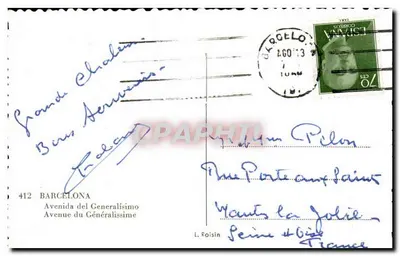 Avenue du Généralissime — widok z lotu — Rewers