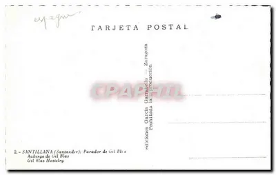 Santillana (Santander) — Pensão de Gil Blas — editor Garcia Garcia — Verso