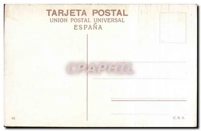 Seville — widok z powietrza — Union Postal Universal, Hiszpania — Rewers
