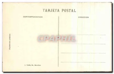 Valencia — La Lonja — wydawca L. Reislin, Barcelona, nr 7 — Rewers