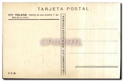 Toledo — Ponte de San Martín e Banhos de la Cava — Loty — Verso