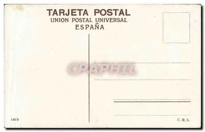 Jardines de Murillo — Sewilla — wydawca Union Postal Universal, nr 140 B — Rewers