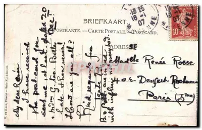 Spakenburg — cena de aldeia — W. de Haan, Utrecht, série N. 12 — Verso