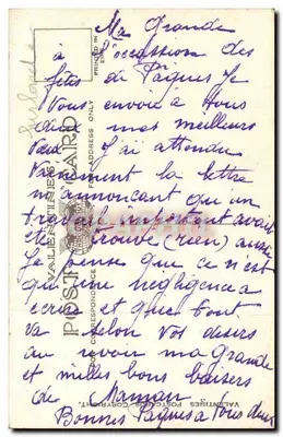 College Green e Banco da Irlanda, Dublin — Bilhete postal antigo R.1657 — Verso