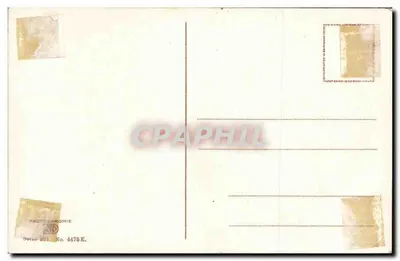 Volendam — Widok miasta z kanałem — Fotokromia seria 4476 E — Rewers