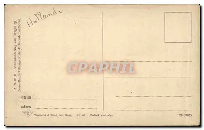 Zunderd. Huize, 'de Moeren' — dom otoczony lasem — wydawca Weenenk & Snell, n° 20 34055 — Rewers