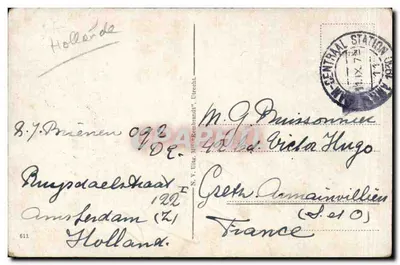 Amerykański Hotel — Amsterdam — wydawca nieznany — Rewers