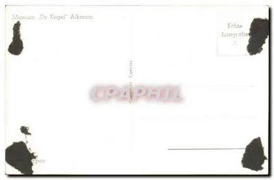 Saudações de Alkmaar — Vendedores de balas de canhão — Museu 'De Kogel' Alkmaar — Verso
