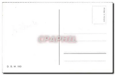 Statek żaglowy w Volendam — scena z życia — wydawca D.B.M. n°180 — Rewers