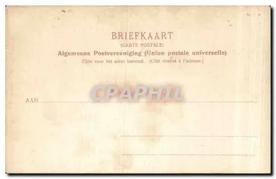 Tulpenvelden bij Lisse — widok pola tulipanów z kościołem na tle — Dr. Troniktor Co., Lohyzig, Hy. 21, 1906 — Rewers