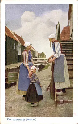 Uma conversa de vizinhas (Marken) — cena de vida — editor não identificado