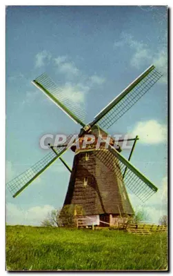 Moinho de vento — Kinderdijk (Z.-H.) — editor não visível
