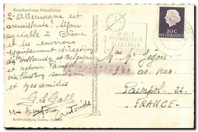 Krankenhaus Haselünne — vista aérea — Buchhandlung Esders-Eckwolf — Verso