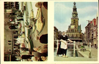 Mercado de legumes — Torre da cidade — Alkmaar — Holanda