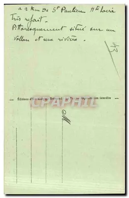 Zamek La Rochelambert — Zamek w stylu renesansowym z XV wieku, na prawym brzegu Borne — Wydawca La Haute Loire Illustrée, nr 518 — Rewers