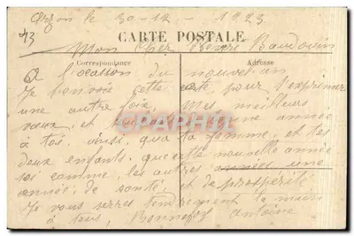 Castelo de La Rochelambert (Altos da Loire) — A Sala de Armas — editor Marcelin de Puy (nº 521) — Verso