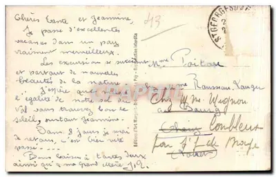 Zamek FLAGHAC — XV wiek / odrestaurowany — Éditions d'Art du Puy — Rewers