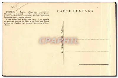 Beaugency (Loiret) — Wzory z Hotel de Ville (XVII wiek) — Rewers