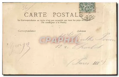 Châteauroux — Prefektura — Wydawca nieznany, numer serii 177 — Rewers