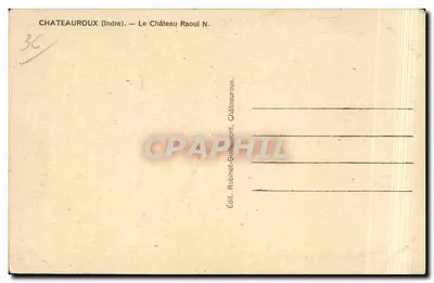 Zamek Raoul — Châteauroux (Indre) — Cabinet Guilmont, Châteauroux — Rewers