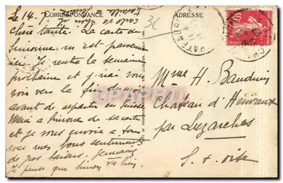 Châteauroux — Pont Neuf e Château Raoul — LL — Verso