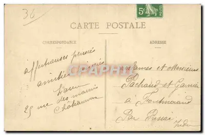 Châteauroux (Indre) — Interior da Igreja Nossa Senhora — editor desconhecido, n° 12 — Verso