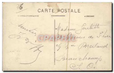 Argenton - Rive gauche de la Creuse entre les 2 Ponts — Edit. Langlois - Argenton — Verso