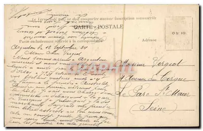 Argenton-sur-Creuse — Wile na Creuse i kaplica Najświętszej Panny Maryi — Wydawnictwo G. Pinguet, Argenton — Rewers