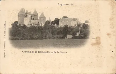 Castelo de La Rocherolle, perto de Tendu — Argenton, o — G. Maunne, fotógrafo-editor