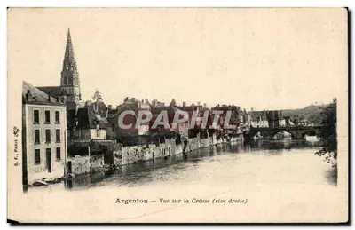 Argenton — Vista sobre a Creuse (margem direita) — G. F. Paris