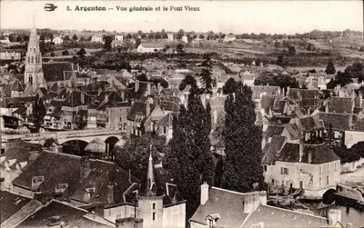 Argenton — Vista geral e o Ponte Velho — Editor não identificado, n° de série 3