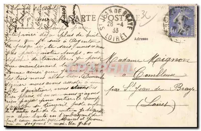 Argenten-sur-Creuse (Indre) — Kąt Starego Mostu — Wydawca DIEGER — Rewers