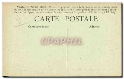 Abpia FONTGOMBAUD (Indre) — Romaniczny chóral — 1. seria artystyczna — Rewers