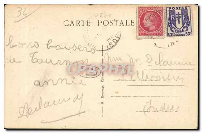 Fontgombault (Indre) — O Calvário — A Fonte — R.D. — Verso