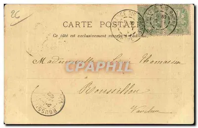 Ruínas do Castelo de Crussol — Editor M. Wernay, Chenins de Châtony — Verso