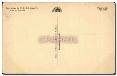 Santuário de N.-D.-de-Myans — Clos du Rosaire — Edição do Santuário de N.-D. de Myans — Verso