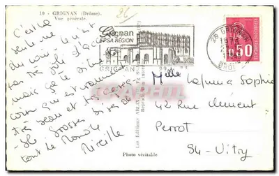 Grignan (Drôme) — Ogólny widok — Wydawnictwo ARLIX — Rewers
