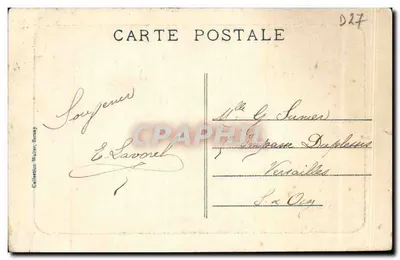 Bernay — Widok z Mont Milton — Wydawca nieznany — Rewers