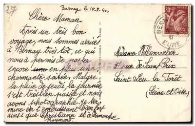 Bernay — La Charentonne — I.L.39, wydawca Spółka Sztuki Fotograficznej — Rewers